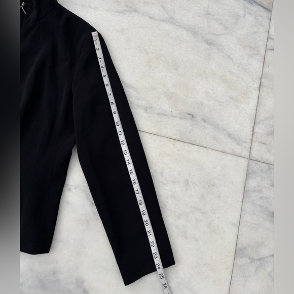 Vintage Donatella Jacket Black Full Zip Long Sleeve Women’s 12 Minimalist - Picture 5 of 10
